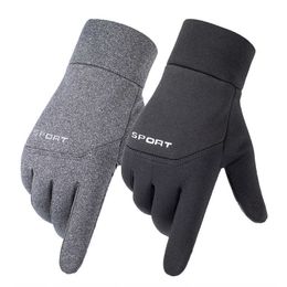 Cycling Gloves Winter Women Gloves Men Touchscreen Running Anti-Skid Reflective Waterproof Windproof Warm Fleece Ski Cycling Sports Gloves P230511