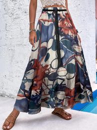 Skirts Women's Floral Print Boho Maxi Skirt - Perfect For Beach Holidays And Everyday Style!