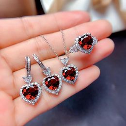 Necklace Earrings Set Foydjew Simulation Swiss Blue Topaz Stone For Women Silver Color Rings Pendant Necklaces Wedding