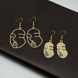 Dangle Earrings Korean Fashion Goth Crying Face For Women Cute Hollow Mask Shape Drop Hook Party Jewellery Pendientes Y7