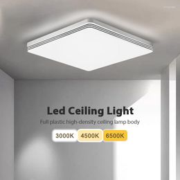 Ceiling Lights Modern Led Lamp Square Warm Cold Lustre 220V 110V 48W 36W Panel Light For Living Room Bedroom Lightings