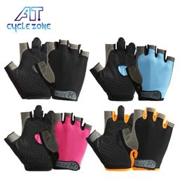 Sports Gloves Half finger gel men women cycling gloves breathable anti-slip mtb bike summer gym gloves yoga sport training hand gloves P230512