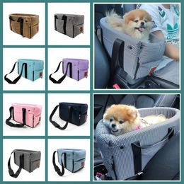 Carrier Portable Dog Cat Car Mat Kennel Safety Seat Car Central Control Universal Vehicle Armrest Box Pet Dog Carrier Bag Pet Supplies