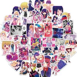 50Pcs Anime Oshi no Ko Stickers Pack Waterproof Vinyl Stickers Non-random Car Bike Luggage Sticker Laptop Skateboard Motor Water Bottle Decal