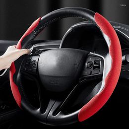 Steering Wheel Covers Suede Cover For Anti-skid Handle Fit ALL Universal Car Interior Comfortable Absorb Sweat Wear