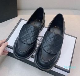 Loafers Shoes Woman Turned-over Edge Shallow Mouth Casual Flat Shoes Female Genuine Leather Single Shoes