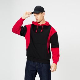 Men's Hoodies & Sweatshirts Hoodie Color Matching Fashion Youth Sweater Large Size Casual Sports Pullover 2023 Autumn And Winter