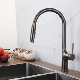 Kitchen Faucets And Bathroom Pull-out Faucet Gun Grey Basin Mixing