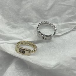 Designer Women Gold Rings Diamond Letter Ring Luxurys Engagement Rings For Womens Pearls Designers Jewelry Letter Gold Wedding Ring