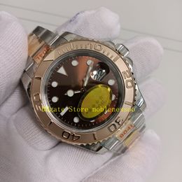 5 Style Real Photo Rose Gold Automatic Watch Men 40mm 126621 Chocolate Brown Black Grey 116622 Two Tone 904L Steel Bracelet NF V12 Cal.3135 Movement Sport Watches