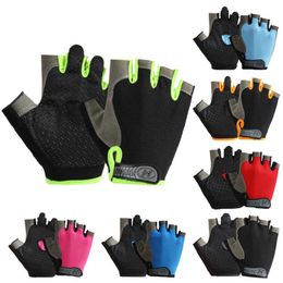 Sports Gloves Anti-slip Fingerless Cycling Gloves Breathable Mesh for Outdoor Sports Silicone for Cycling P230512