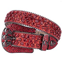 Belts Western Rhinestone Fashion Casual Luxury Strap Diamond Belt Cowgirl Cowboy Bling Crystal Cinturones Para Mujer
