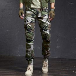 Men's Pants Men Camouflage Cargo Cotton Skinny Pocket Tactical Mens Combat Army Trousers Military Sweatpants Casual Jogger