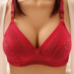 Bras New Women Back Buckle Cotton Bras Wire Free Plus Size Underwear Widened Shoulder Straps Comfort Cover Bras P230512