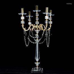Party Decoration 10pcs)Event Supplies Wedding Decorations Table Centrepieces Decorative Candle Holder Crystal Candelabra 1382