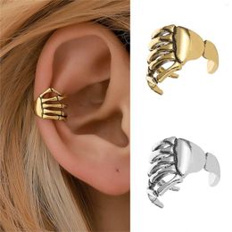 Stud Earrings 2023 Vintage Punk Fashion Creative Skeleton Hand Ear Clip Earring For Women Men Trendy Party Jewellery Gift