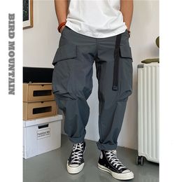 Men's Pants Fashion Japanese Streetwear Casual Harem Pants Harajuku Trendyol Straight Cargo Pants Men Clothing Oversized Baggy Trousers 230512