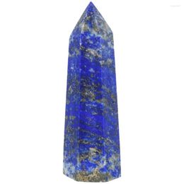 Jewelry Pouches TUMBEELLUWA Lapis Lazuli Prism Wand Point Healing Reiki Stone Figurine Specimen