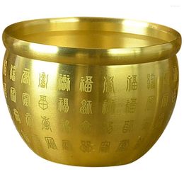 Bowls Desktop Decor Treasure Basin Pagan Offering Bowl Brass Deposit Porsperity Money Wealth