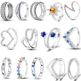 Cluster Rings 925 Sterling Silve For Women Wholesale Heart-shaped Jewellery Making Dorp 2023