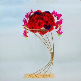 Party Decoration 5cs)80cm Tall Wedding Flower Stand Iron Pot For Vase Display Designs Table Vases Home Decor