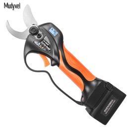 Scharen Electric Pruning Shears Rechargeable Lithium Battery Power Tool 32mm Opening Optional Extension Rod Cordless Scissors