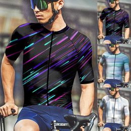 Men's T Shirts Scoop Exercise Mens Summer Fashion Casual Fasten 3D Digital Printing Cotton Spandex Long Sleeve Shirt Men Tall For