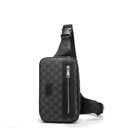 2023 Men's Fanny Pack Ins Tide Brand Chest Bag Retro Alphabet Print Single Shoulder Crossbody Bag Chest Diagonal Span Small Backpack