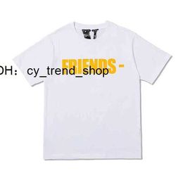 vloness T-shirt Fahion Br Yellow Friend Letter T-hirt Looe Imple Back Large v Hort Leeve Men' and Women' Ummer 11