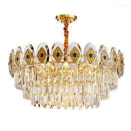 Chandeliers Modern LED Round Chandelier Lighting For Living Room Dining Crystal Lamp Luxury Ceiling Home Light Fixtures