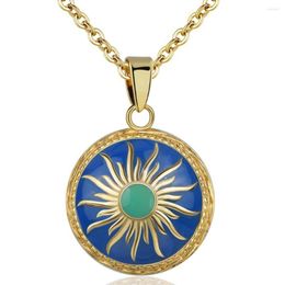 Pendant Necklaces Eudora Harmony Ball Necklace Chime Maternal Bell Bola Appease Foetal Prenatal With Blue Sunshine Women Jewellery