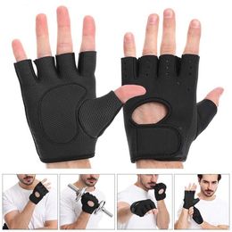 Sports Gloves Workout Hollow Back Silicone Palm Fitness Gym Mittens Fitness Gloves Dumbbells Gloves Halter Fitness Gloves P230512