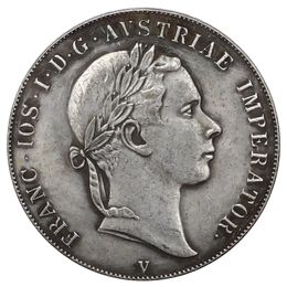 1853 Italy 1 Scudo - Franz Joseph I Silver plated Copy Coins