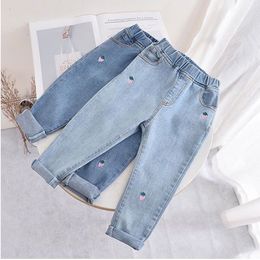 Jeans Melario Girls Jeans Spring Autumn Girl Clothes Baby Children Loose Casual Pants Girls Trousers Fashion Children's Clothing 230512