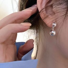 Dangle Earrings Luxury Design Metallic Ball For Women Korean Style Delicate Simple Jewellery