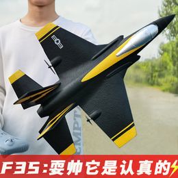 Electric/RC Aircraft F35 F22 J-20 Fighter 2.4G 3CH EPP RC Airplane 315mm Wingspan Remote Control Plane Warbird RTF Flight Toys For Boys Kids 230512