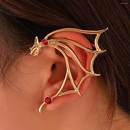 Backs Earrings Punk Retro Flying Dragon Frog Kitten Animal Single Cartilage Earring Ear Clip For Women Gothic Jewelry Accessories Holiday