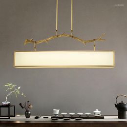 Chandeliers 2023 Modern Imitation Tree Branch For Living Room Bedroom Restaurant Bar All Copper Lamp Indoor Lighting Decor
