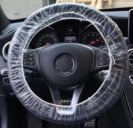 Steering Wheel Covers 500/1000pcs Universal Clear Plastic Disposable Cover Anti-oil Dustproof Waterproof Car Interior Accessories