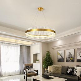 Pendant Lamps 2023 Modern Gold Luxury Crystal Gorgeou Light ForDining Living Room Hallway Lobby Ceiling Hanging Lamp Chandelier