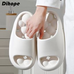 Slippers Soft Bathroom Thick Bottom Home Use Solid Colour Couple Anti Odour Sandals Summer 230511