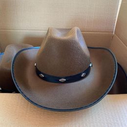 Wide Brim Hats Baby Cowboy Hat Brown Toddler Kids Party For One Size Fits