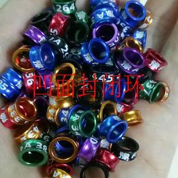 Supplies ( Text Custommade) 100 Pcs Aluminium Rings Bird Leg Rings Parrots Leg Bands