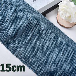Fabric 12 Meters/Lot Curtain Tassel Lace Hanging Rope Fringe Lace Trim DIY Sofa Carpet Lampshade Accessories