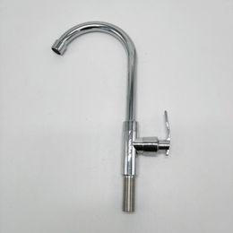 Kitchen Faucets Plastic Steel Single Cold Cylindrical Faucet Quick Open Vegetable Basin Vertical Sink Column Basi