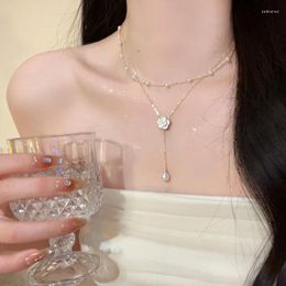 Chains Camellia Bracelets Women Simple Jewellery Bracelet Jewelry Fashion Unisex Hand Made Anime Gold Color Zinc Alloy Armband