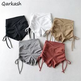 Womens Shorts Shorts Women Bandage Solid Sexy Workout Design Korean Style High Waist Ladies Casual Summer Trousers Daily Breathable Slim Ins 230511