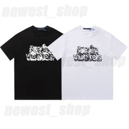 summer designer mens t shirt t-shirt luxury tshirt womens classic big letter print simple cotton casual cotton tee black white tops