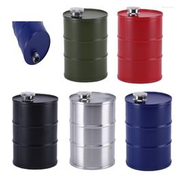 Hip Flasks 700-800ml Mini Wine Barrel Creative Gasoline Bucket Design Flaskt Family Winery Restaurant Outdoor Travel Bottle Gift