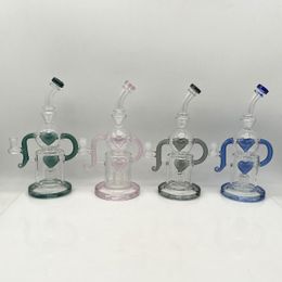 Glass Bong Waterpipe Hookah 2023 New Designs with matrix perc and love shape